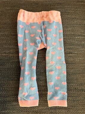 Doodle Pants Pink and Light Blue Cloud Knee-High Socks